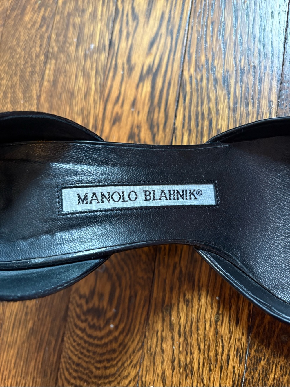 Manolo Blahnik Black Kitten Heels - Picture 4 of 7